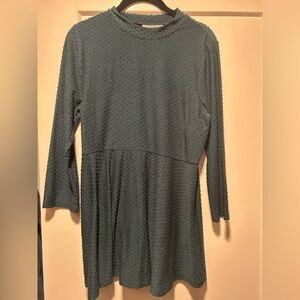 Motherhood Gray Sheath Dress with Cowl Neck and Dolman Sleeves